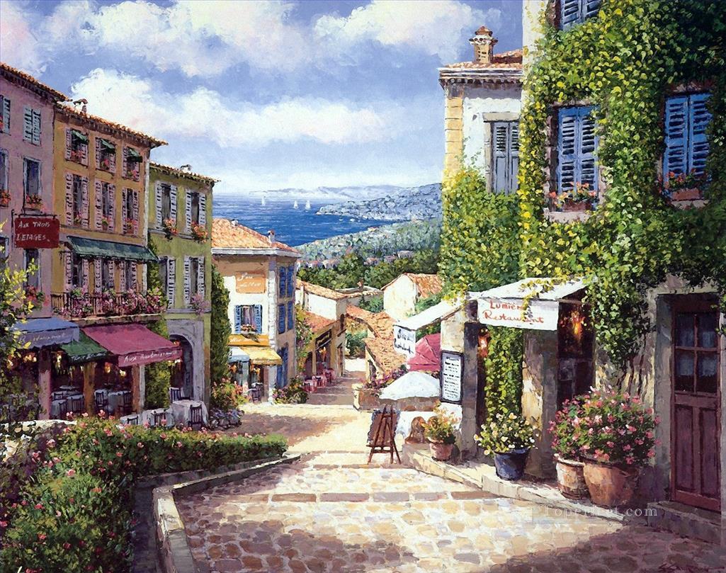 UX017 European Towns Oil Paintings